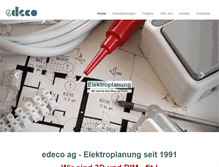 Tablet Screenshot of edeco.ch